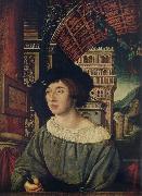 Ambrosius Holbein Portrait of a young man oil